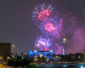 Fireworks over Houston