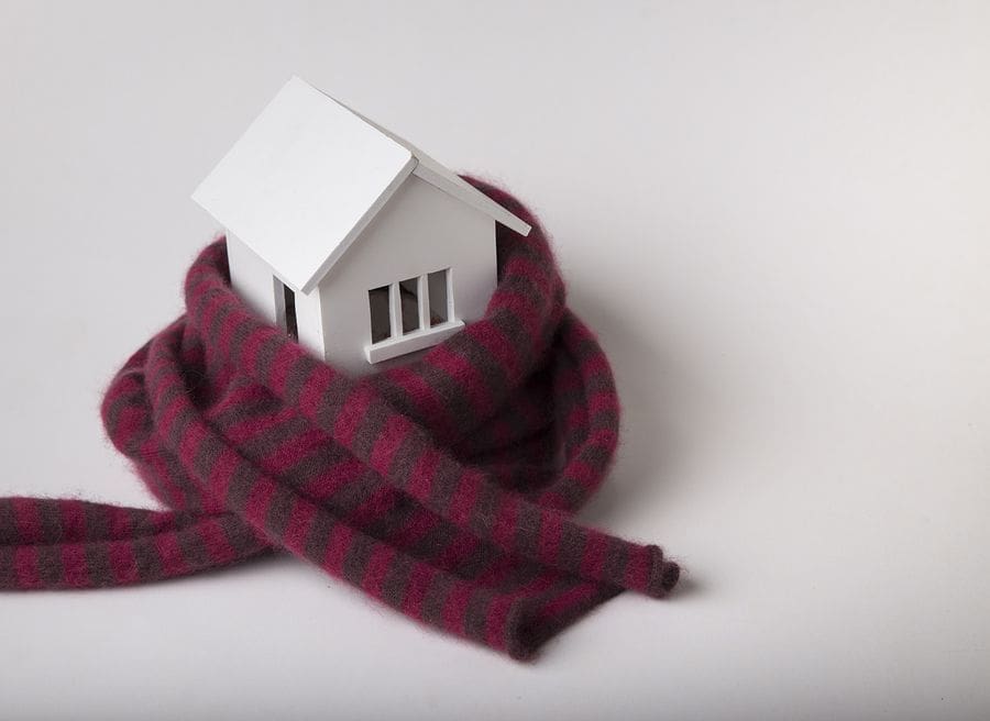 House with scarf